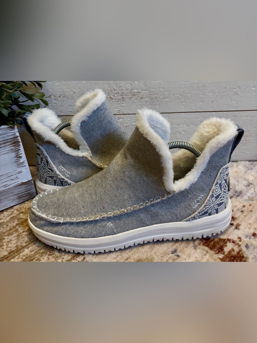 Hey Dude Camden Brushed Cozy Slip On Booties